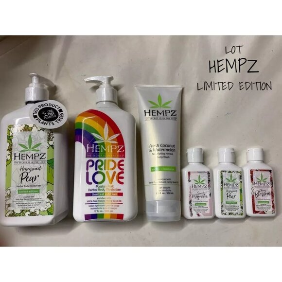 Hempz Limited Edition Body Moisturizer, Wash & Lotion Set -...
